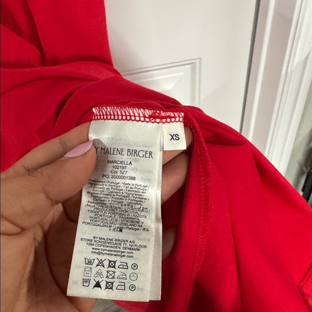 By Malene Birger Marciella Dress in Pompeian Red - Picture 8 of 8